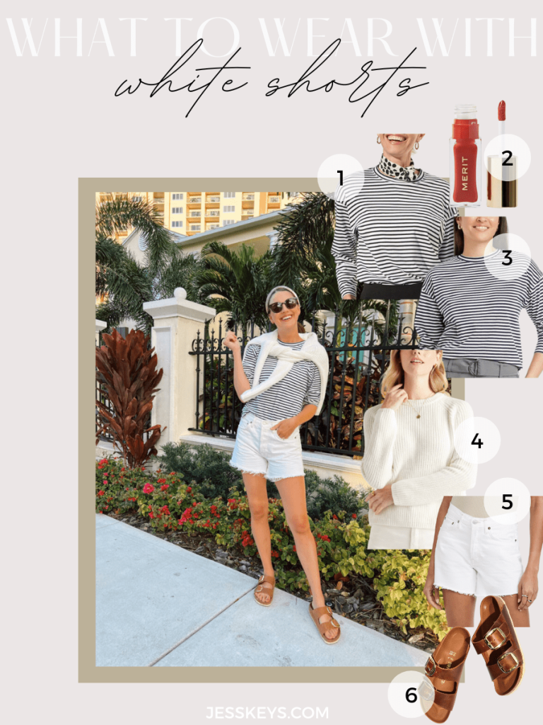 Date Night White Shorts Outfit Parisian Date Night White Shorts Outfit