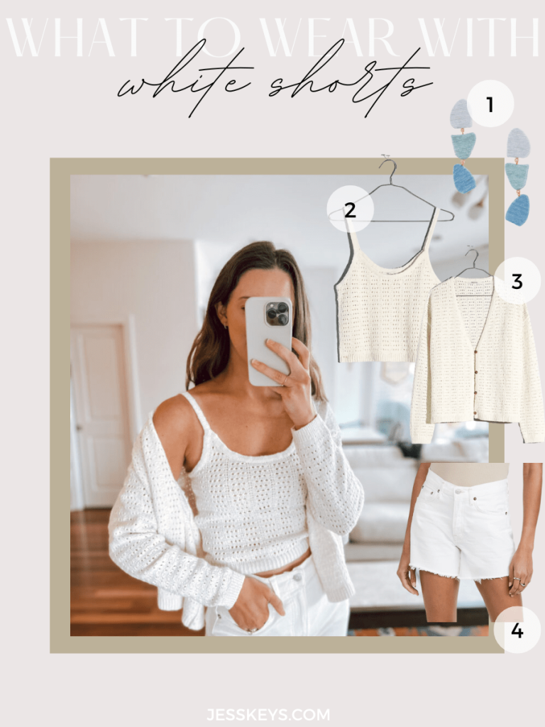 white shorts outfit idea What to wear with white shorts
