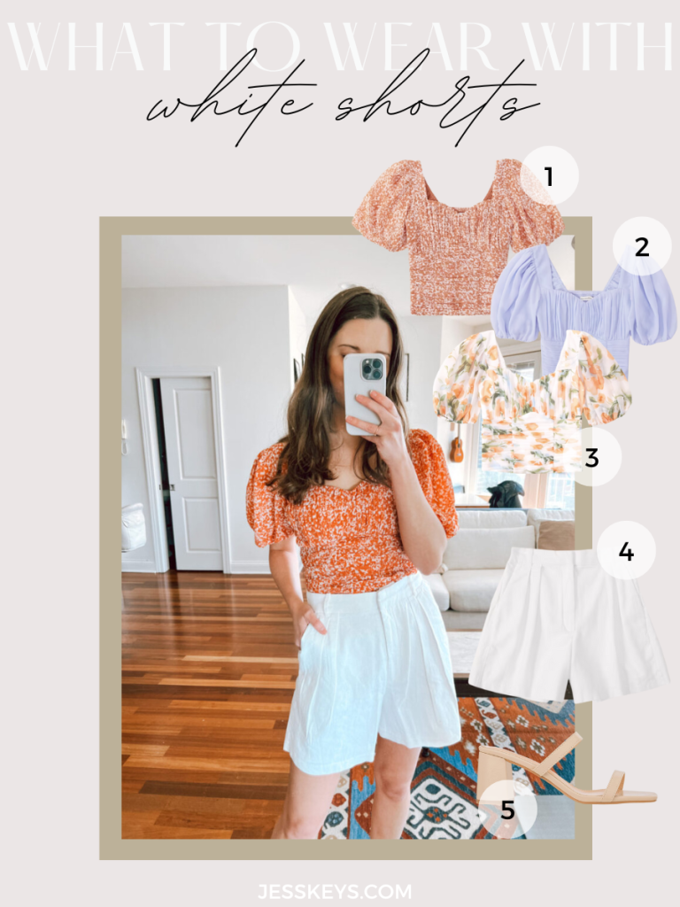 Casual White Shorts Outfit Casual White Shorts Outfit