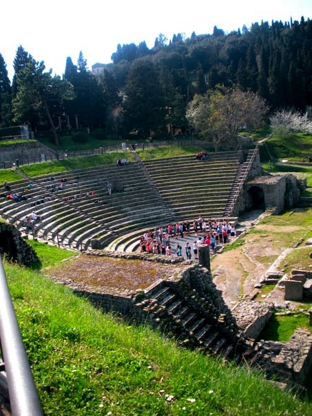 tourists in Fiesole tourists in Fiesole