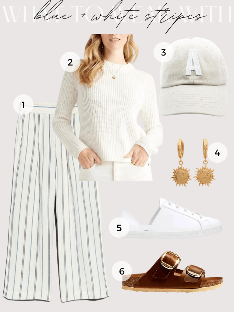 striped wide leg pants and sweater outfit striped wide leg pants and sweater outfit