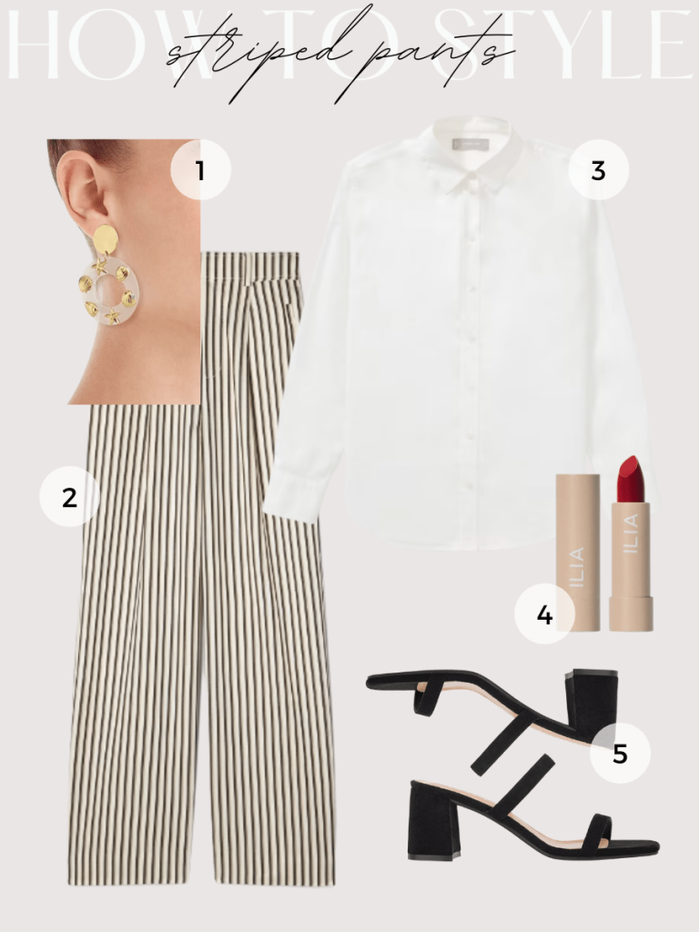 STRIPED DRAPE PANTS AND WHITE BUTTON UP STRIPED DRAPE PANTS AND WHITE BUTTON UP