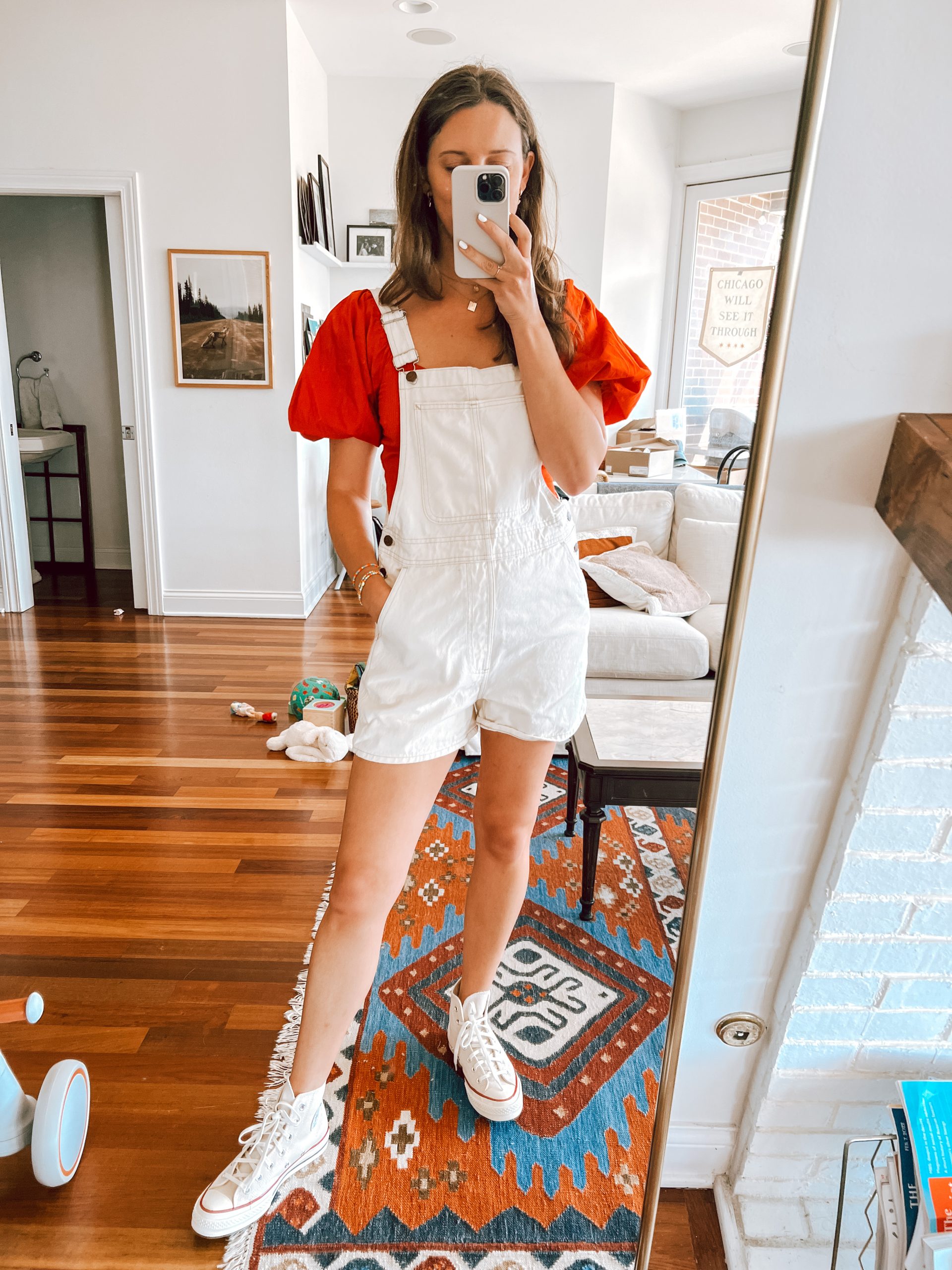 White overalls outfit White overalls outfit