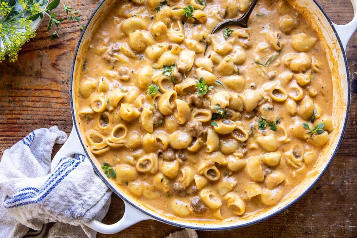 Hamburger Helper Hamburger Helper via Half-Baked Harvest
