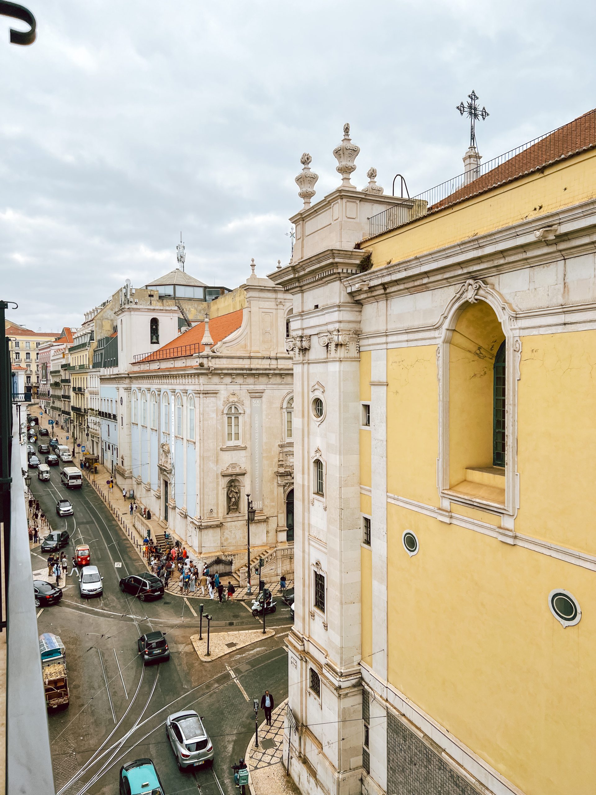 View from Bairro Alto hotel View from our balcony at the Bairro Alto hotelÂ