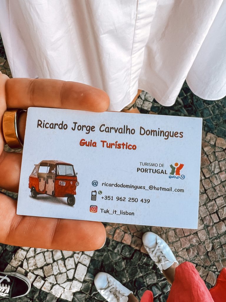 Ricardo Tuk Tuk business card Ricardo Tuk Tuk business card