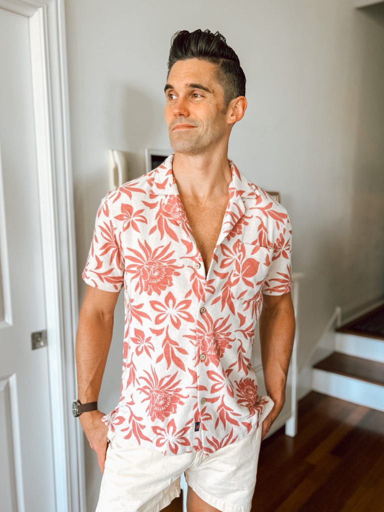 Faherty Towel Terry shirt Faherty Towel Terry shirt | Faherty his & hers summer try-on
