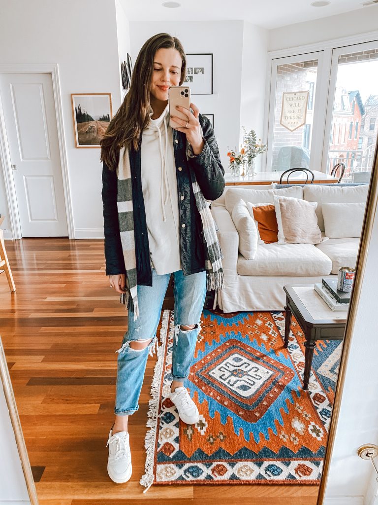 Sweatshirt & Ripped Denim outfit Sweatshirt & Ripped Denim outfit