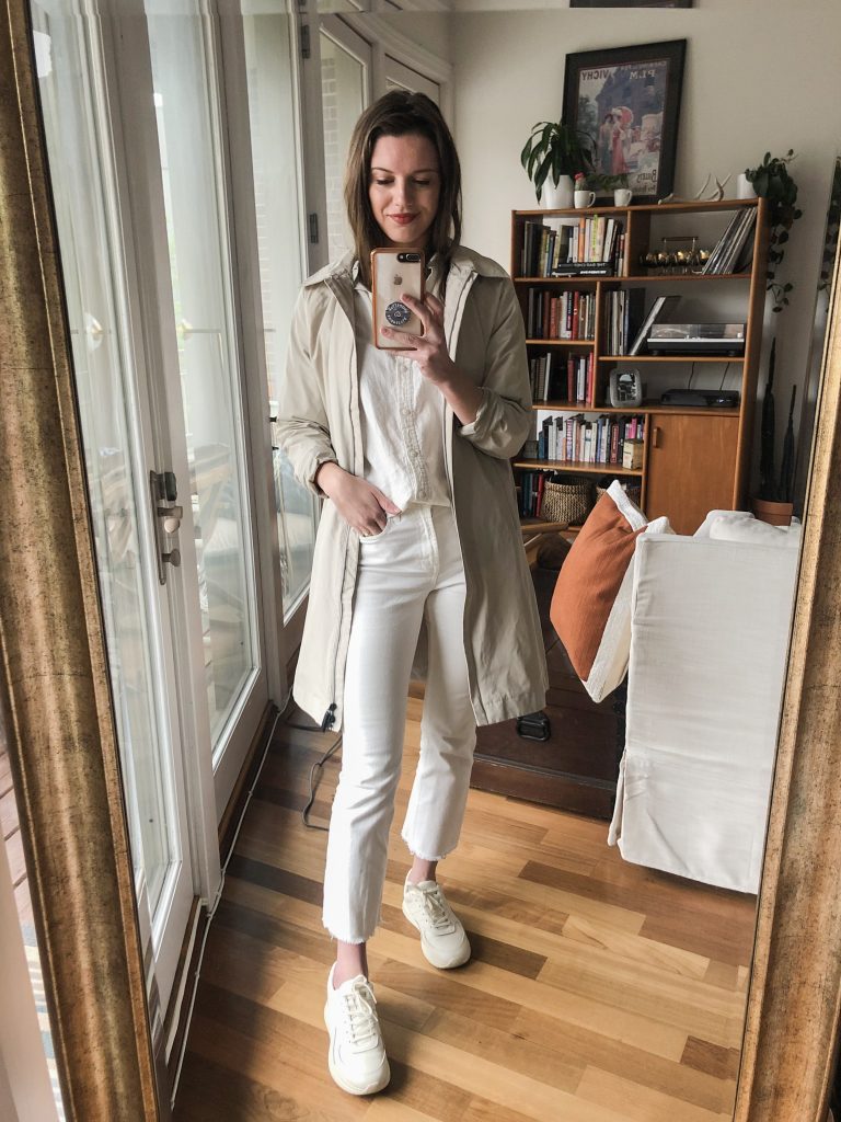 White Denim Jeans and a White Top White Denim Jeans and a White Top