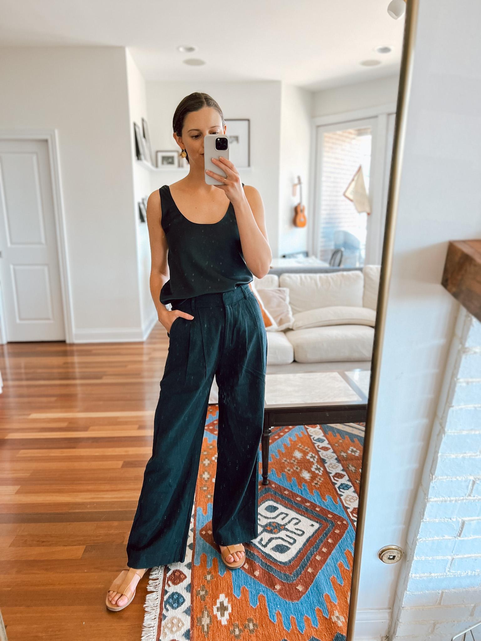 Abercrombie Tank and linen trousers Abercrombie Tank and linen trousers