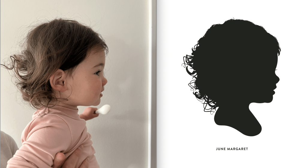 Minted Loved one’s silhouette art Minted Loved one’s silhouette art