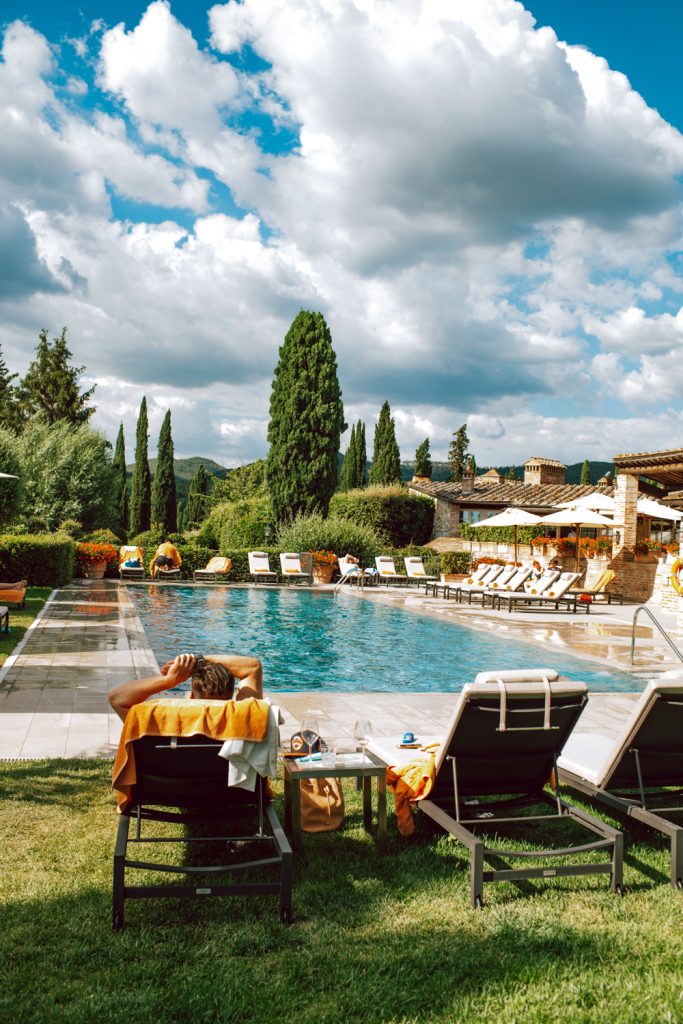 swimming pool in Borgo San Felice swimming pool in Borgo San Felice