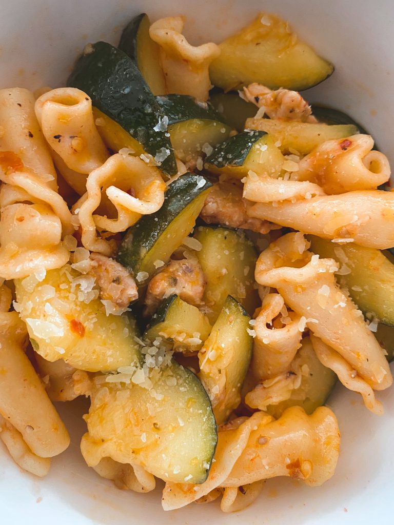 tomato + zucchini summer pasta tomato + zucchini summer pasta