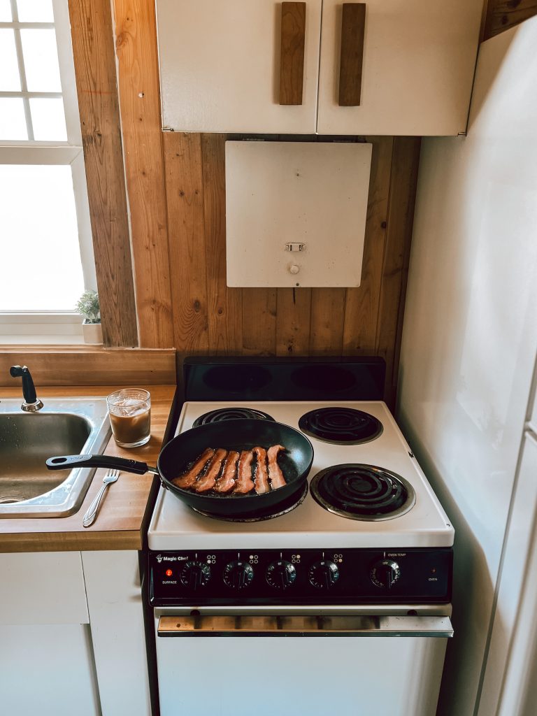 cooking at Michigan cabin cooking at Michigan cabin rental