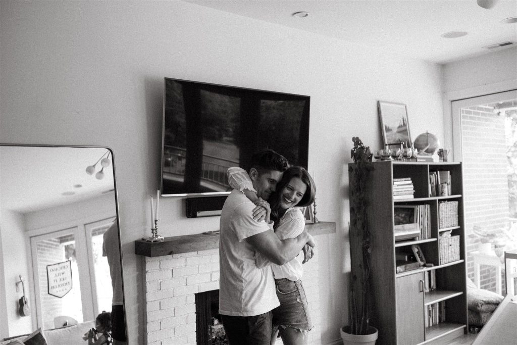 happy couple candid pose happy couple candid pose