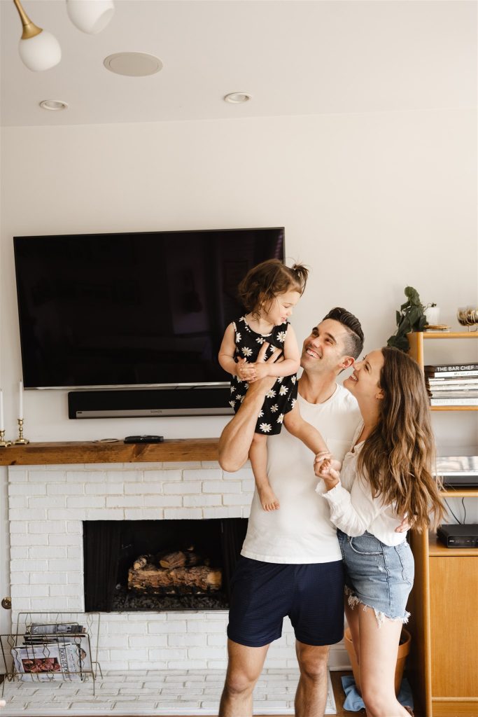 happy family candid pose happy family candid pose